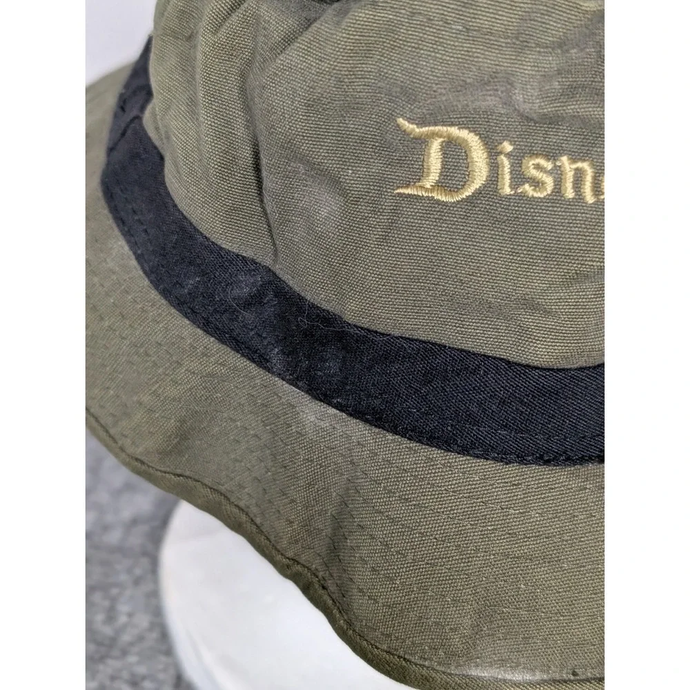 Vintage Mickey Bucket Hat Adult One Size Green Disneyland Tigger Embroidered